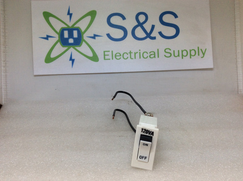 Juno Lighting TCLCB-1-WH 1A 120VA 50/60Hz 1.3 Trip Amps On-Off Switch (New In Box)