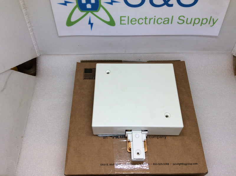 Juno Trac-Master TUCLF11WH 2 Circuit Current Limiting End Feed 5 1/8" x 4 9/16" x 1 1/4" (New In Box)