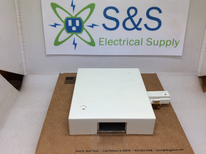 Juno Trac-Master TUCLF11WH 2 Circuit Current Limiting End Feed 5 1/8" x 4 9/16" x 1 1/4" (New In Box)