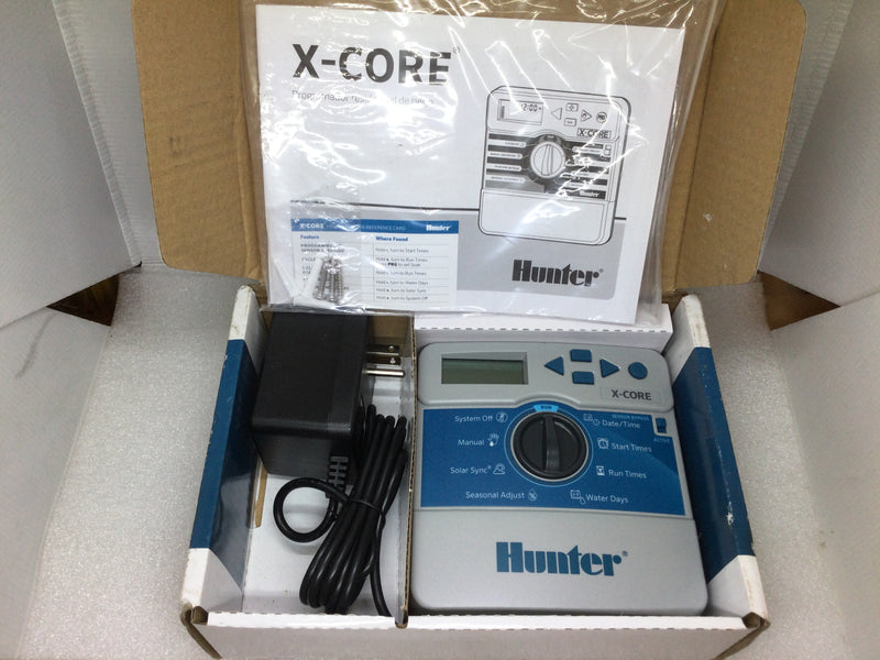 Hunter Sprinkler Xc400i X-Core 4-Station Indoor Contoller 2/4/6/8-Station