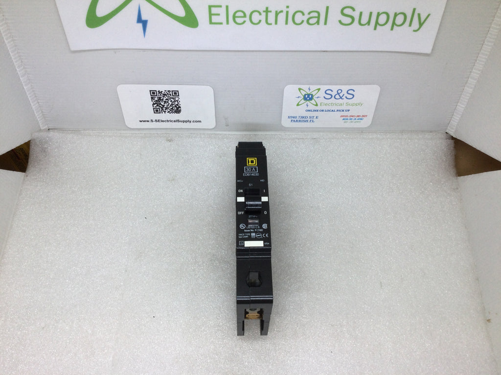 Edb14030 Square D EDB14030 30 Amp 1Pole 277v Type EDB Bolt on Circuit Breaker