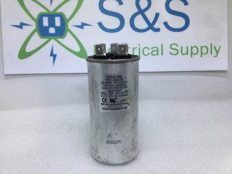 Totaline P291-3554RS 35+5MFD 370-440V +/- 5% 50/60Hz Capacitor
