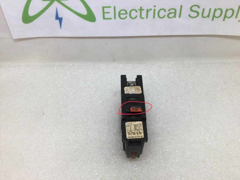 Federal Pacific FPE NA115 15 Amp 1 Pole Circuit Breaker