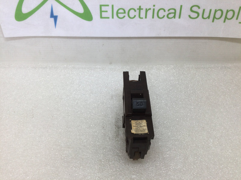 Federal Electric Product NA150 1 Pole 50 Amp Stab Lok Thick Circuit Breaker