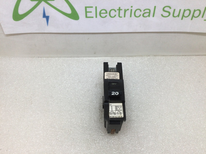 FPE Federal Pacific NA120 20 Amp 1 Pole Stab-Lok Type NA (Thick) Circuit Breaker