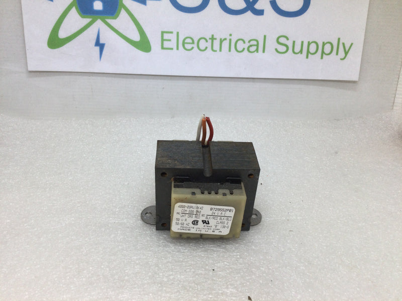 Products Unlimited 4000-09AW18K42 / B729552P01 Primary: 208/240 Wht,Org,Red Secondary: 24VAC Blk/Red Blk/Blu 50VA 50/60Hz Class 2 Transformer