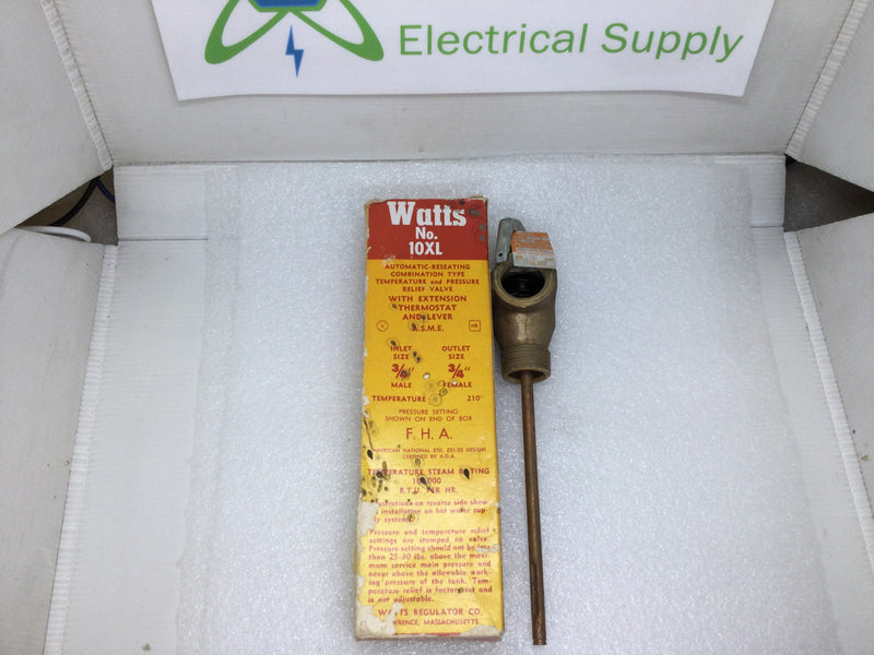 Watts No.10XL Automatic Reseating Temperature & Pressure Relief Pressure Valve
