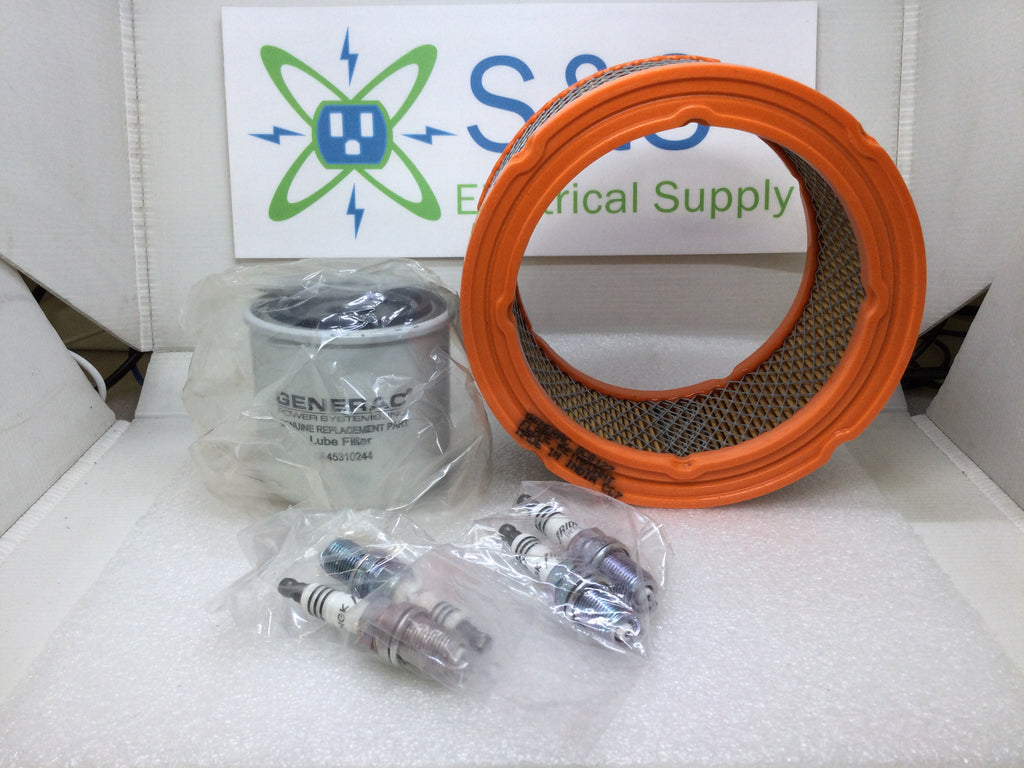Generac Base Plug Kit Generac OC8127, 0A45310244 and Spark Plug Replacement Kit