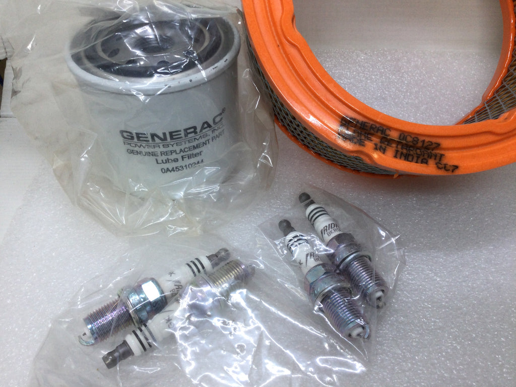 Generac Base Plug Kit Generac OC8127, 0A45310244 and Spark Plug Replacement Kit