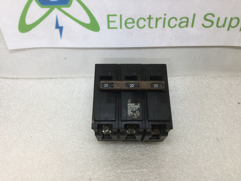 ITE/Siemens, Gould Q320 Type QP 20 Amp 3 Pole Plug In Circuit Breaker