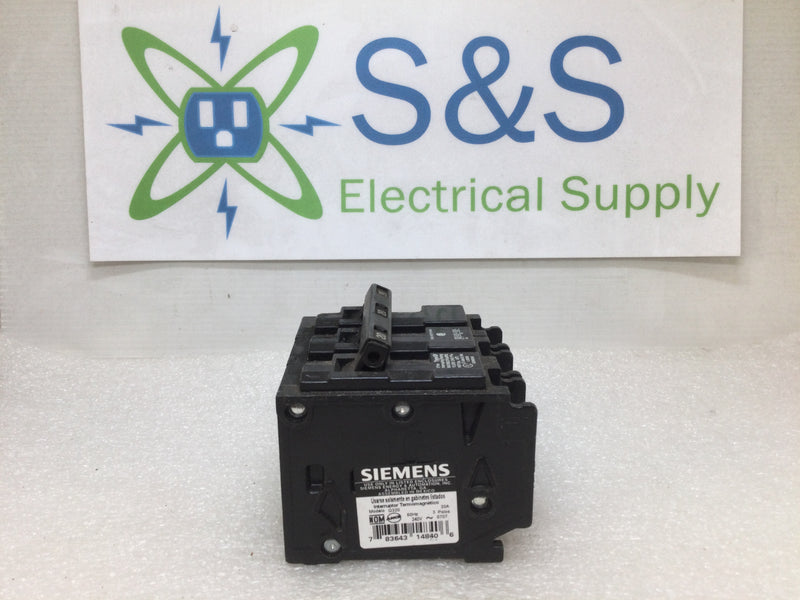 ITE/Siemens, Gould Q320 Type QP 20 Amp 3 Pole Plug In Circuit Breaker