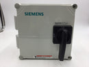 Siemens HNF3030CX T4X SW Hinged Cover Rotary Controller 30 Amp 3 Pole Fiberglass