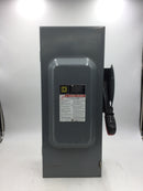 Square D H363N 100 Amp 3 Phase 600Vac Fusible Heavy Duty Safety Switch Enclosure