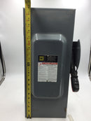 Square D H363N 100 Amp 3 Phase 600Vac Fusible Heavy Duty Safety Switch Enclosure