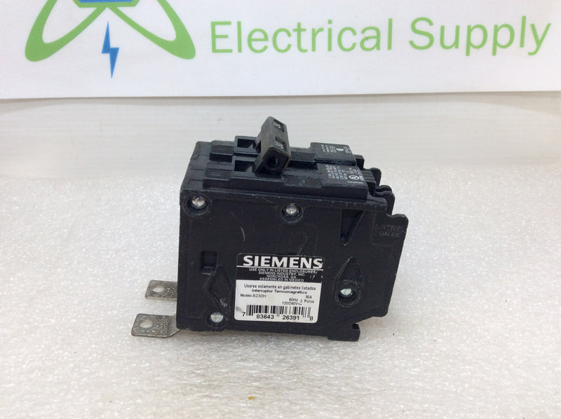 Siemens B230H BLH 2 Pole 30 Amp 240v Circuit Breaker