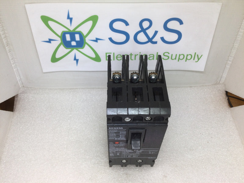 Siemens HHED63B070 3 Pole 70A 600VAC Type HHED Sentron Series Circuit Breaker