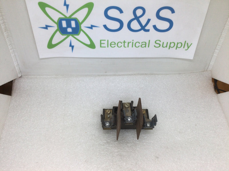 GE/General Electric 6D1C293P1 Line Side Fuse Retaining Block 3 Pole 600VAC