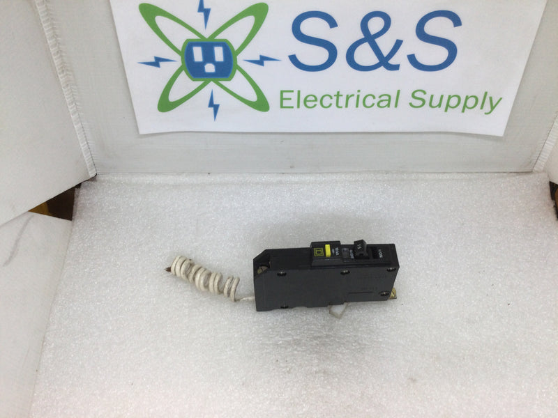 Square D QOB115GFI 15 Amp 1 Pole 120/240V GFCI Circuit Breaker