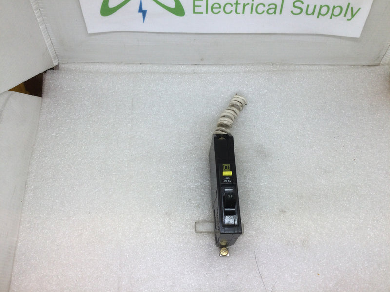 Square D QOB115GFI 15 Amp 1 Pole 120/240V GFCI Circuit Breaker