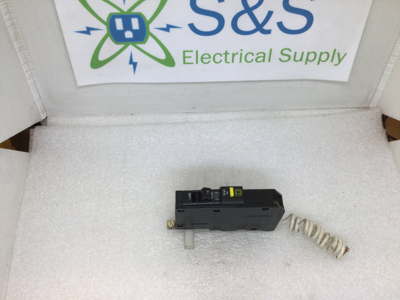 Square D QOB115GFI 15 Amp 1 Pole 120/240V GFCI Circuit Breaker