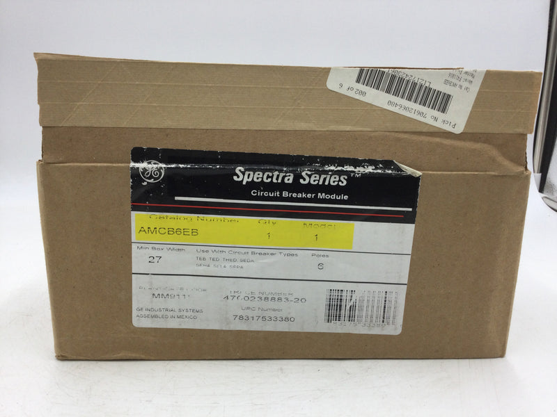 General Electric AMCB6EB 6 Pole Circuit Breaker Mounting Kit