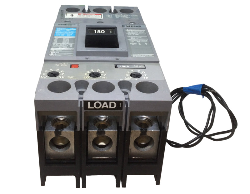 Siemens FD63F250 250 Amp 3 Pole 600V FD6-A Circuit Breaker W/FD63T150 Trip Set