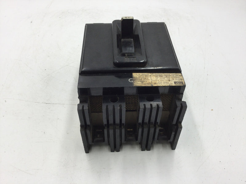 Federal Pacific Electric NEF433015 15Amps 480V 3-Pole Type-NEF AB Circuit Breaker