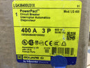 Square D LGA36400U31X 400 Amp 600V 3 Pole 35K Rated I-Line Circuit Breaker