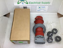 Hubbell Watertight Plug HBL516P6W 4 Pole 5 Wire 16a 220/380 Vac To 240/415vac