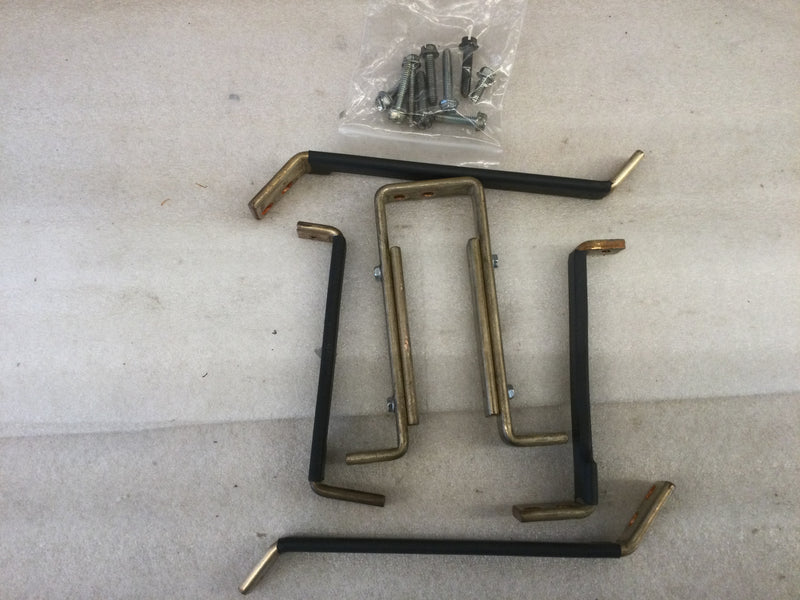 Siemens SF6D Mounting Hardware Strap Kit For 2 Siemens "F" Frame Circuit Breakers (Please See Pics)