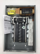 Square D QO124M100PCVP 100 Amp 24-Space 24-Circuit Indoor Main Breaker Plug-On Neutral Load Center with Cover- Value Pack(QO24M100PCVP)