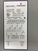 Solahd Emerson Transformer HT1F3AS 480/208Y E77014