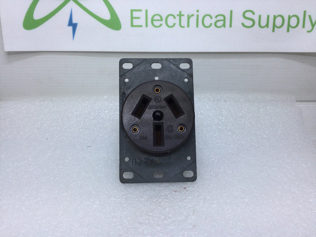 Slater 10080419 50A 125V/250V Box Mount Receptacle