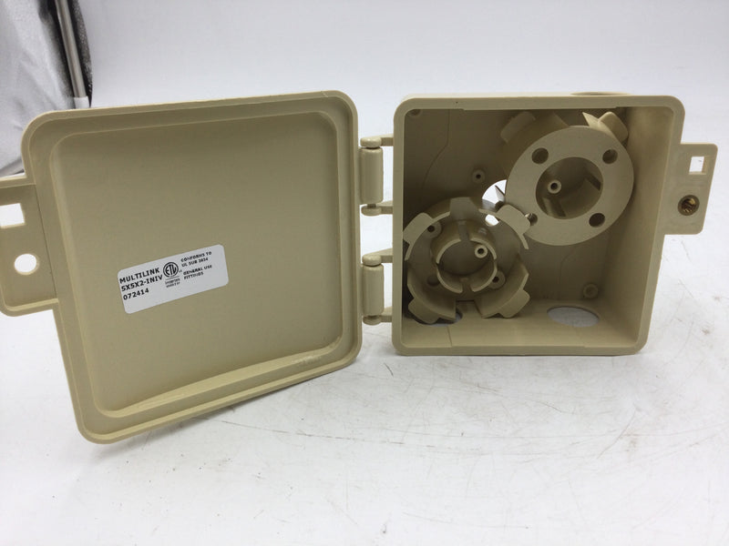 Verizon MultiLink 5X5X2-INIV Exterior Slack Storage Box Ivory