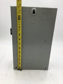 Eaton/Cutler Hammer DG222NGB 60A 2 Pole 240V Fusible Safety Switch 14 1/4" x 9"