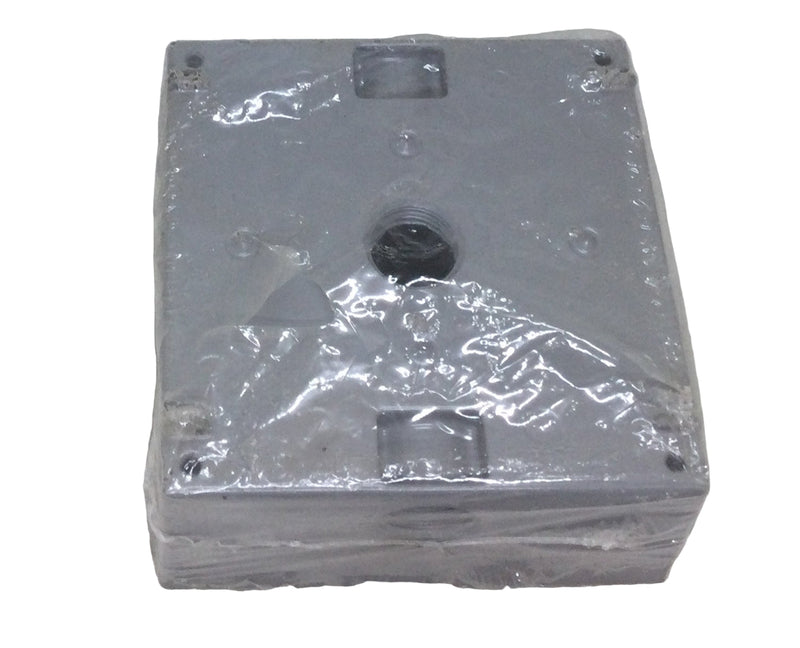 Red Dot 2IH3-2 Three Hole 2-Gang 3/4" Threaded Wet Location Junction/Outlet Box