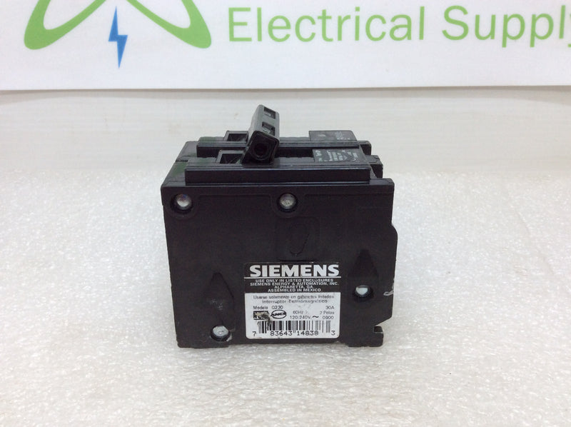 Siemens/ITE/Gould Q230 2 Pole 30A 120/240VAC Type QP Circuit Breaker