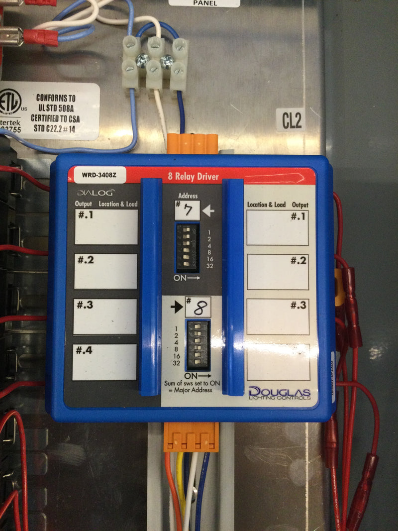Douglas Lighting Controls PWE1-S3-C12M Lighting Control Panel 120/277V Max 14kA (New In Box Please See Photos)
