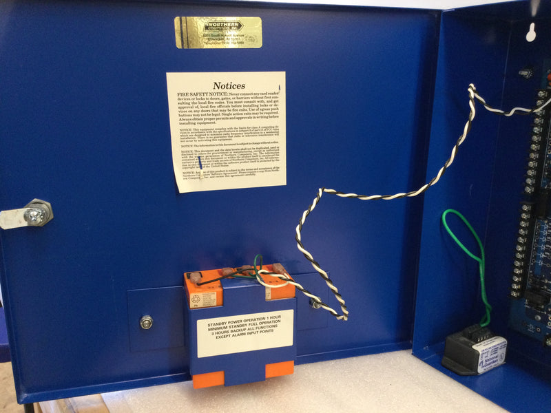 Honeywell N-1000-II Northern Computers Access Control Panel With Battery Back-up And Surge Protection