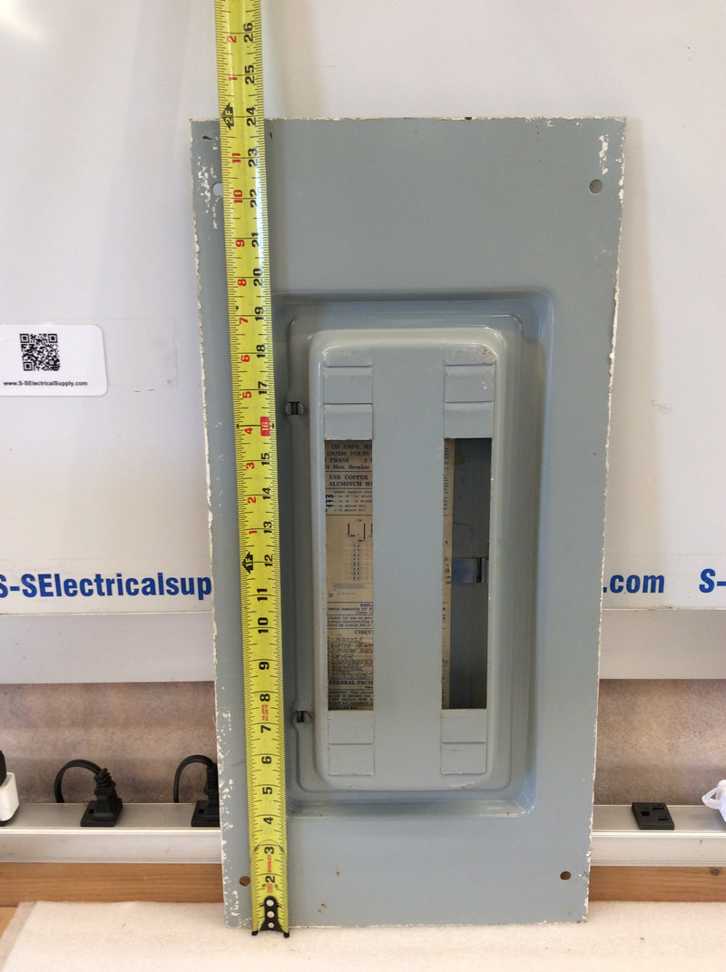 FPE LX116-24 125 Amp 120/240v 1 Phase 3 Wire 24 Space Panel Board Front Cover Only 24" x 11 3/8"