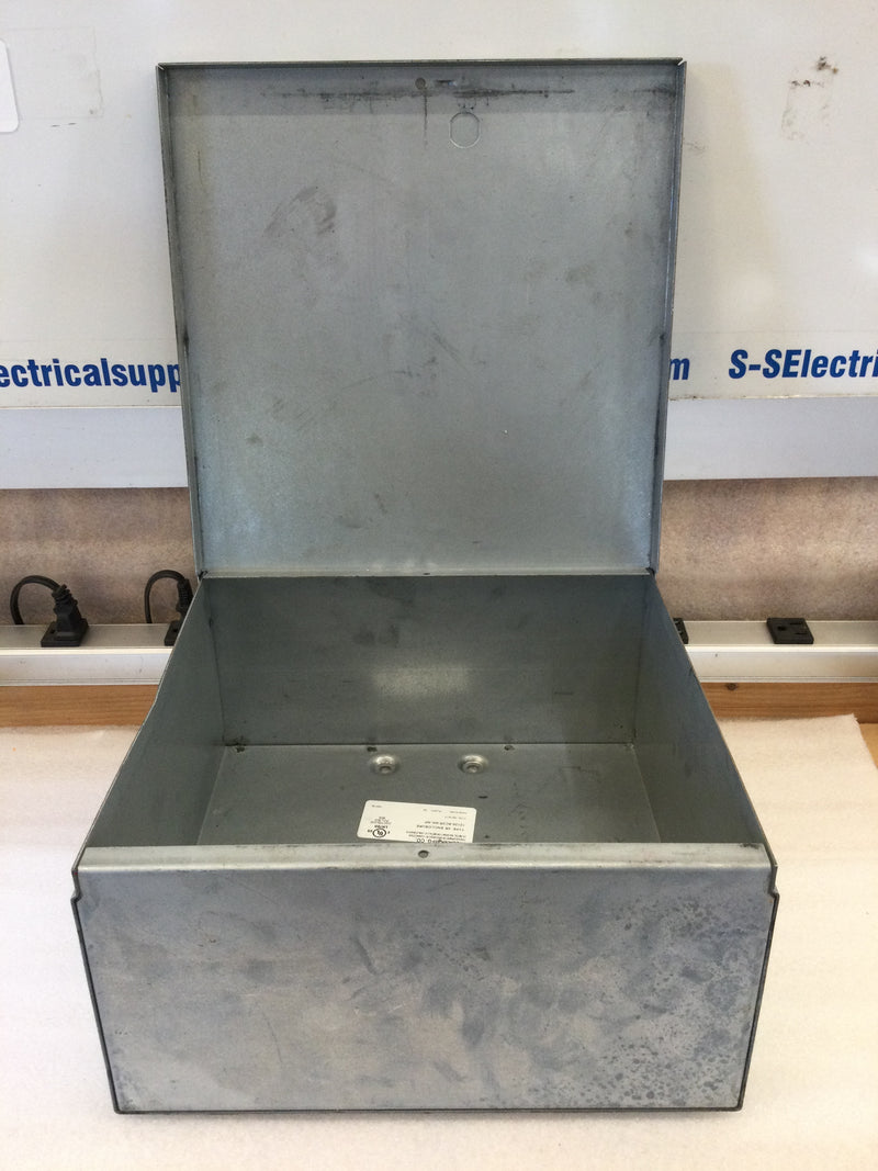 Milbank 12126-SC3R-NK-NP Nema3R Junction Box With Cover 12" x 12" x 6" Galvanized Enclosure