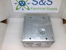 Hoffman ASG6X6X4 Screw Cover Pull Box 6" x 6" x 4" Nema1 Junction Box With 1" and 3/4" KO's (New)