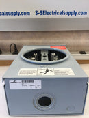 Cooper B-Line 011 Single Phase 125A 600VAC 4 Jaw Ring Type Meter Socket Enclosure