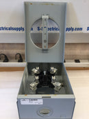 Cooper B-Line 011 Single Phase 125A 600VAC 4 Jaw Ring Type Meter Socket Enclosure