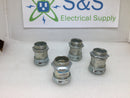 Assorted 1" Compression Connectors With Locknuts (New)