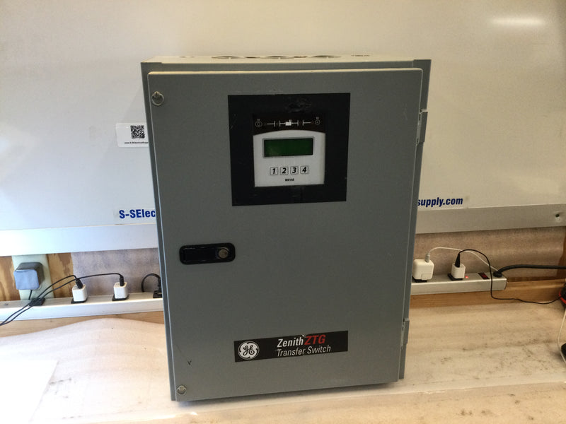 Ge Zenith ZTG Automatic Transfer Switch 40 Amp 3 Phase Mx150 Controller 120/208v