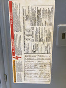 Square D QOC16UF 100 Amp 16 Space 120/240V Panel Door Only 19 1/4" x 15 1/2"