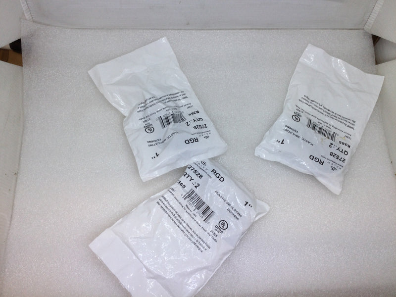 Halex 27528 1" Threaded Plastic Insulating Bushing (New: 2 Pack)