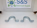 Halex 2" Rigid 2 Hole HW Pipe Straps (New 2 Pack)