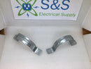 Halex 3" 2 Hole EMT Pipe Straps (New 2 Pack)